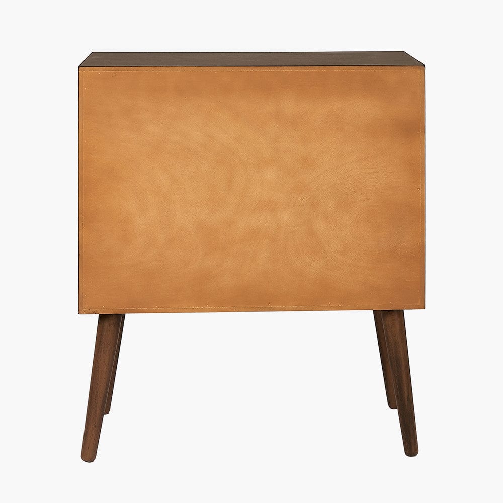 Klee Black Pine Wood 3 Drawer Unit.