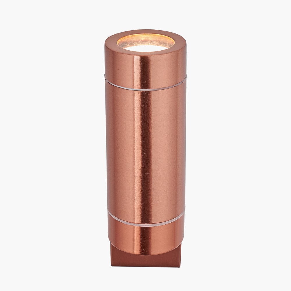 Lantana Copper Metal Dual PIR Wall Light.