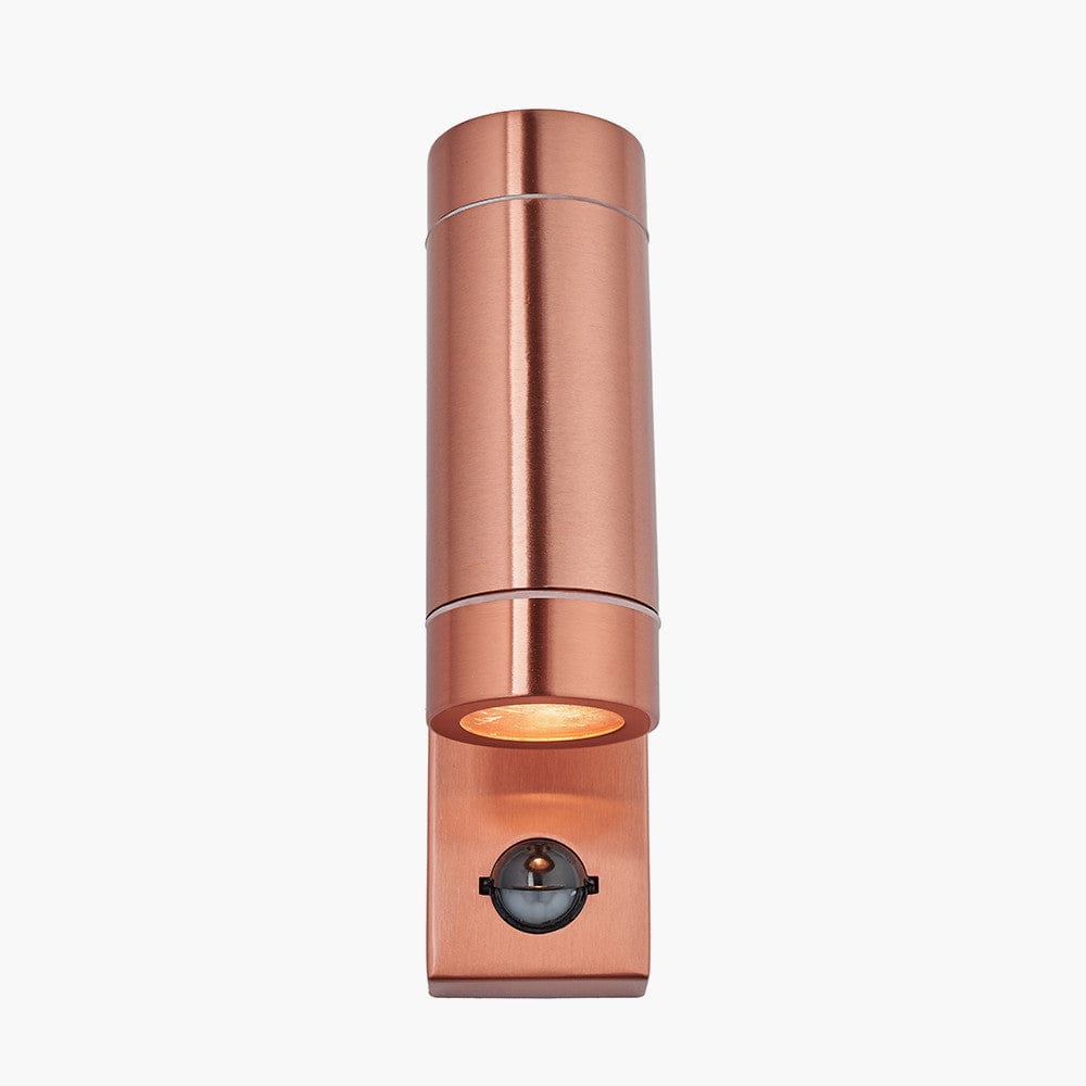Lantana Copper Metal Dual PIR Wall Light.