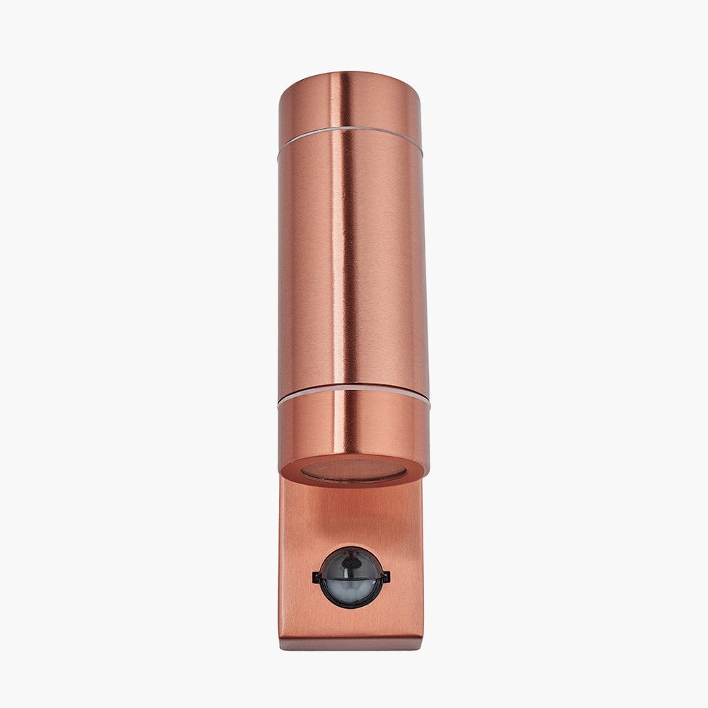 Lantana Copper Metal Dual PIR Wall Light.