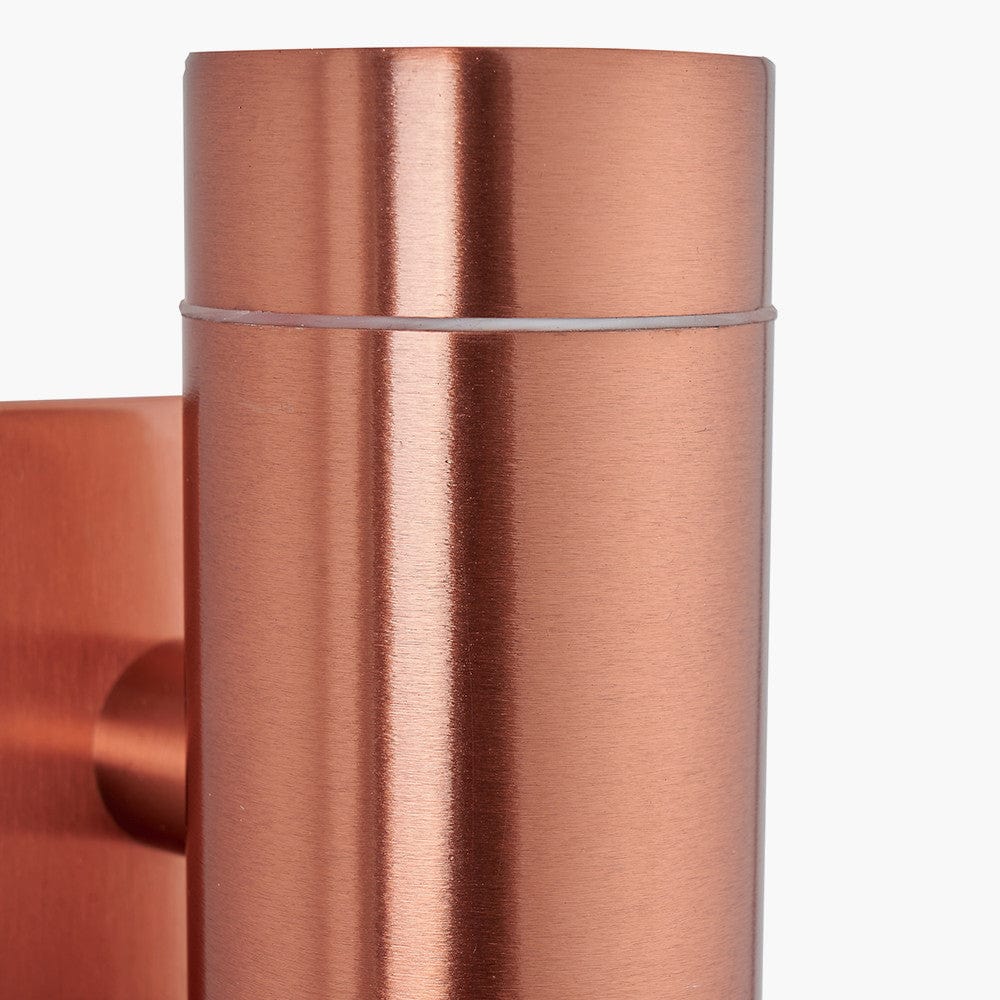 Lantana Copper Metal Dual PIR Wall Light.