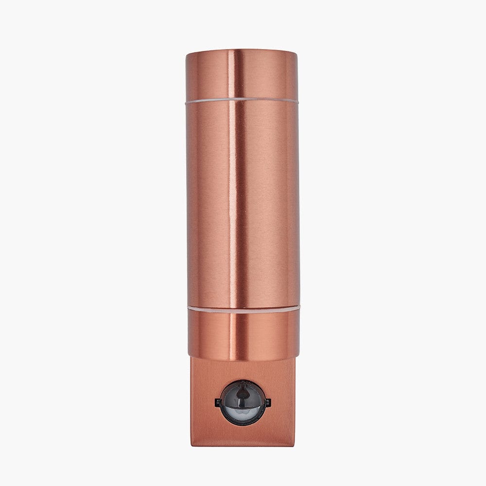 Lantana Copper Metal Dual PIR Wall Light.