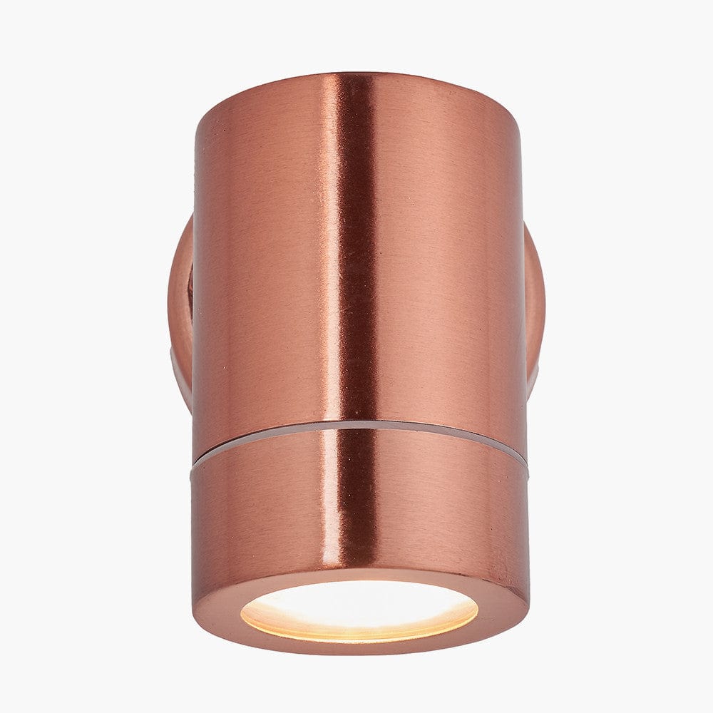 Lantana Copper Metal Fixed Spot Wall Light.