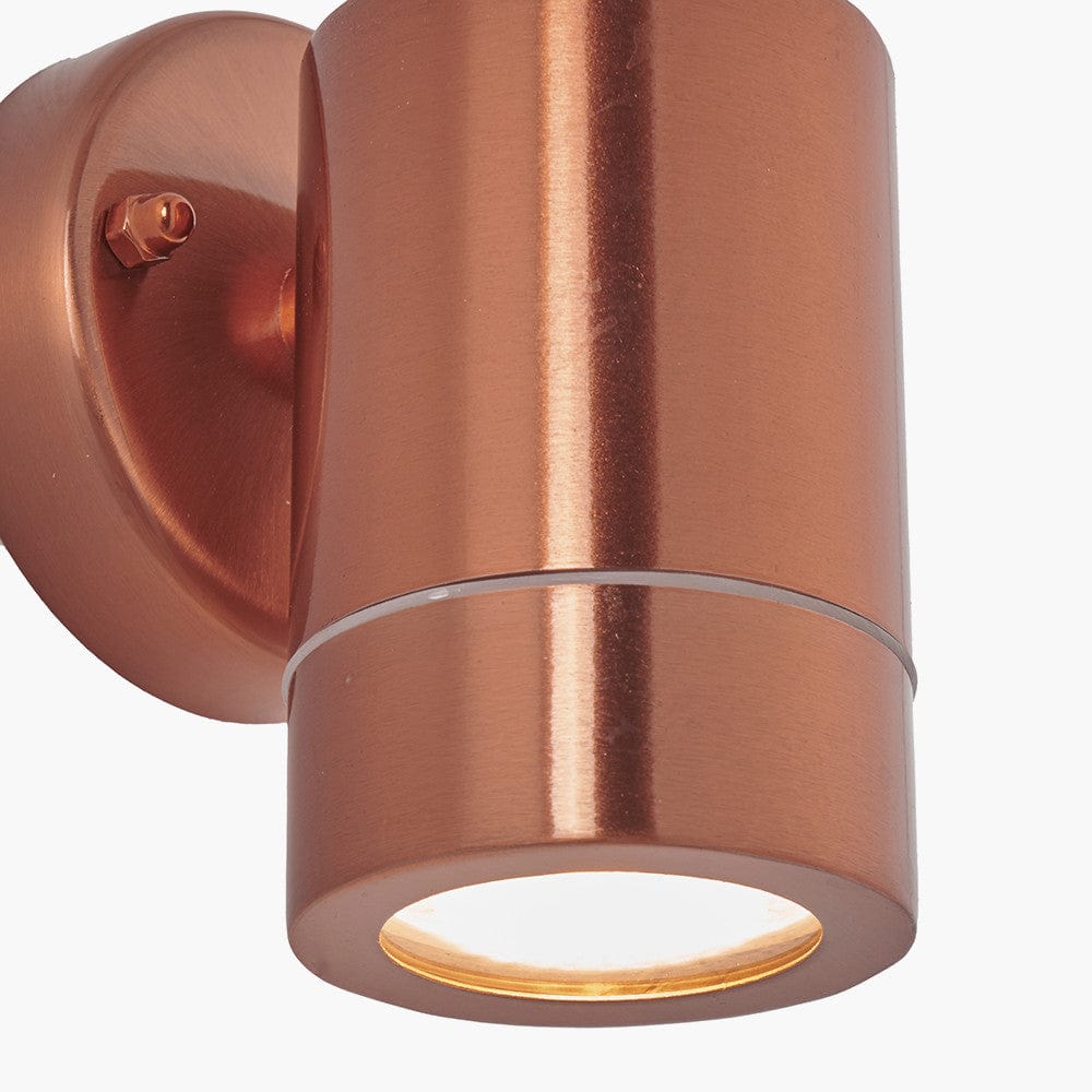 Lantana Copper Metal Fixed Spot Wall Light.