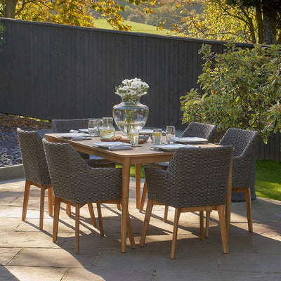 Pacific Lifestyle Outdoors Larissa Dining Set Kubu Grey K/D House of Isabella UK