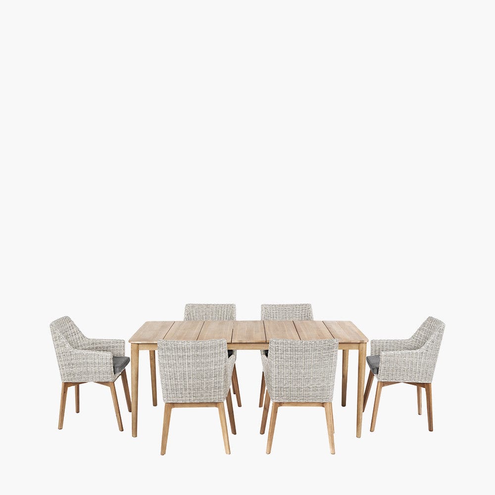 Larissa Dining Set Light Kubu Grey K/D.