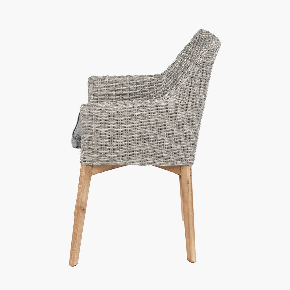 Larissa Dining Set Light Kubu Grey K/D.