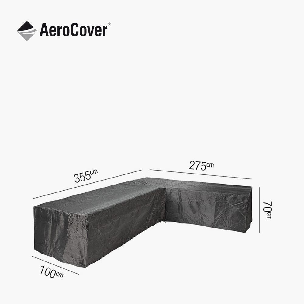 Lounge Set Aerocover Left Hand L-Shape 355 x 275 x 100 x 70.