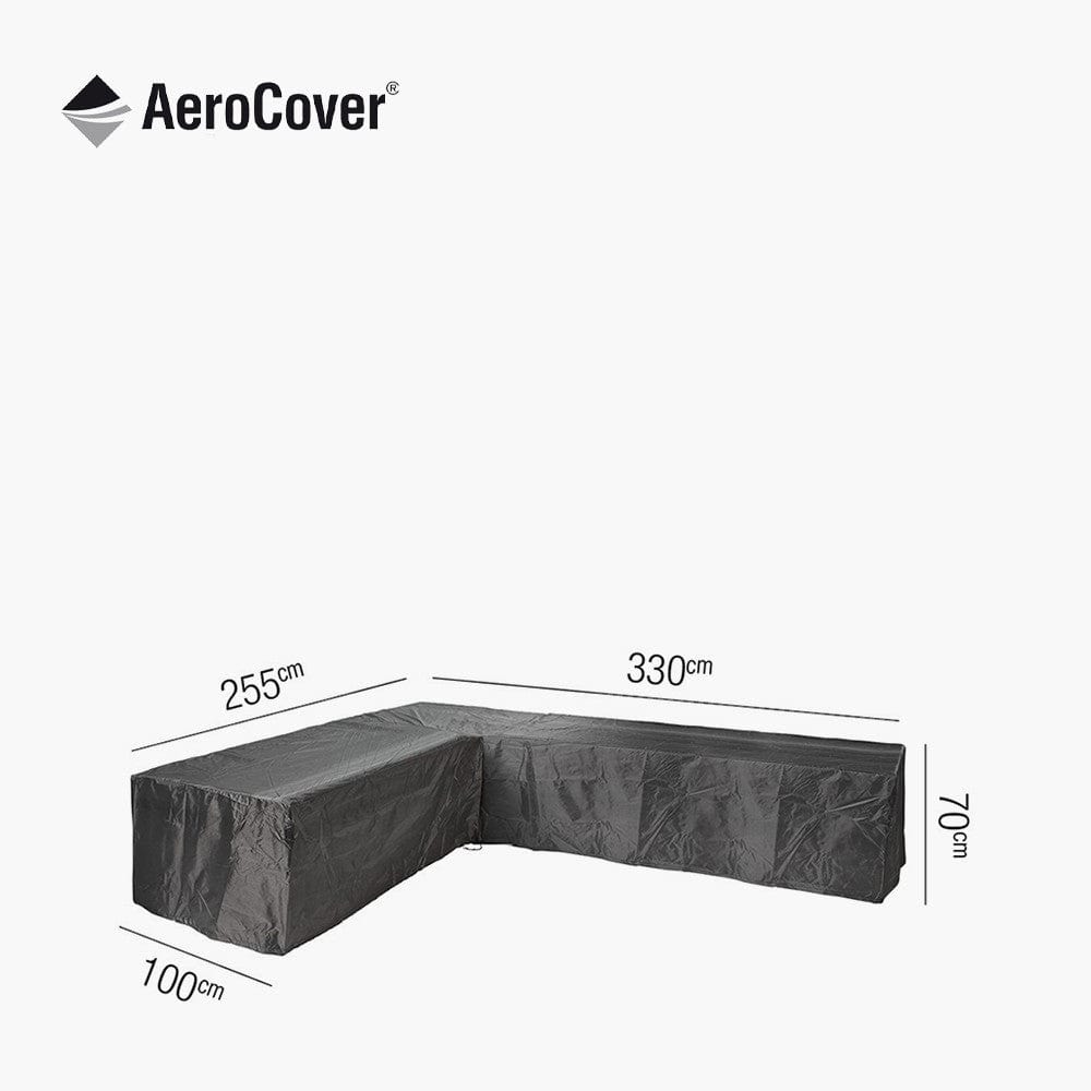 Lounge Set Aerocover Right Hand L-Shape 330 x 255 x 100 x 70.