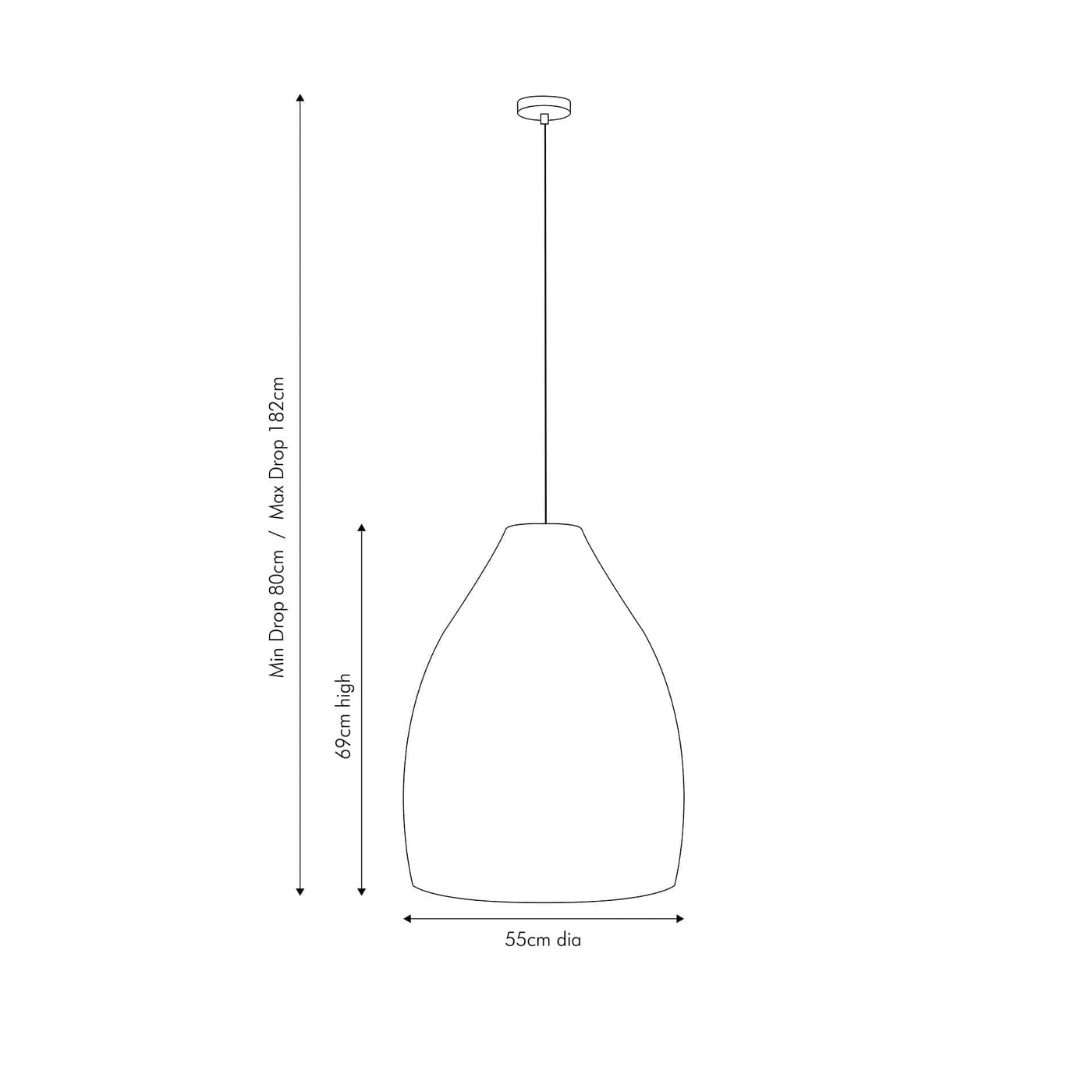 Pacific Lifestyle Outdoors Molokai Natural Woven Cloche Pendant House of Isabella UK