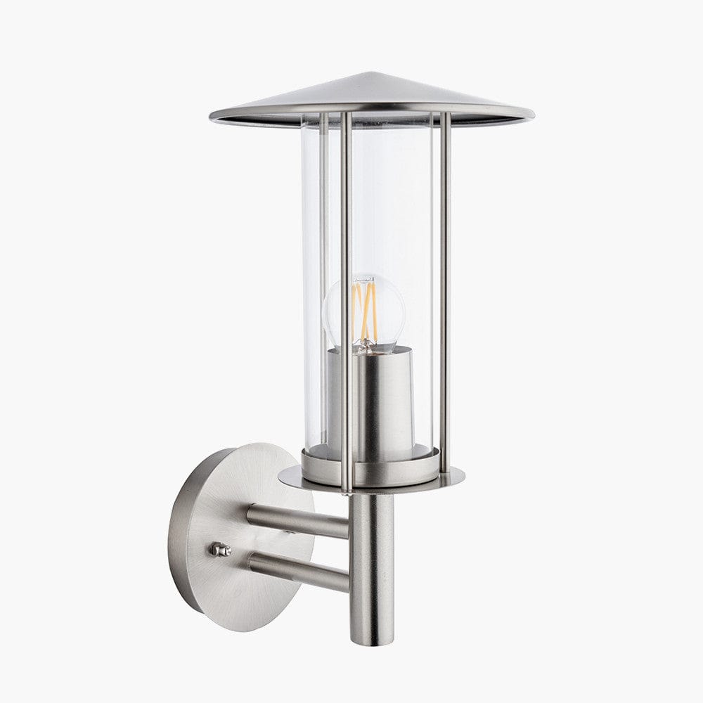 Pacific Lifestyle Outdoors Myosotis Brushed Steel Metal Chimney Wall Light House of Isabella UK