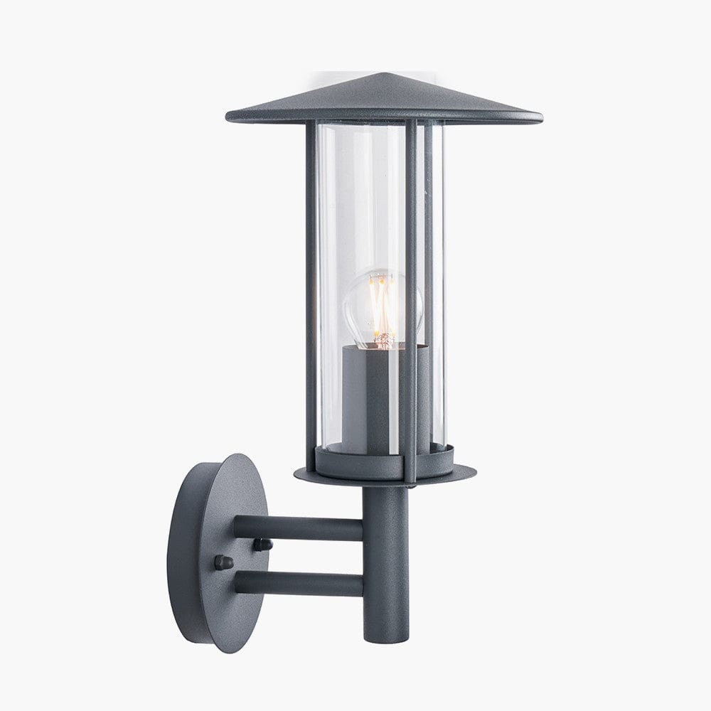 Myosotis Dark Grey Metal Chimney Wall Light.