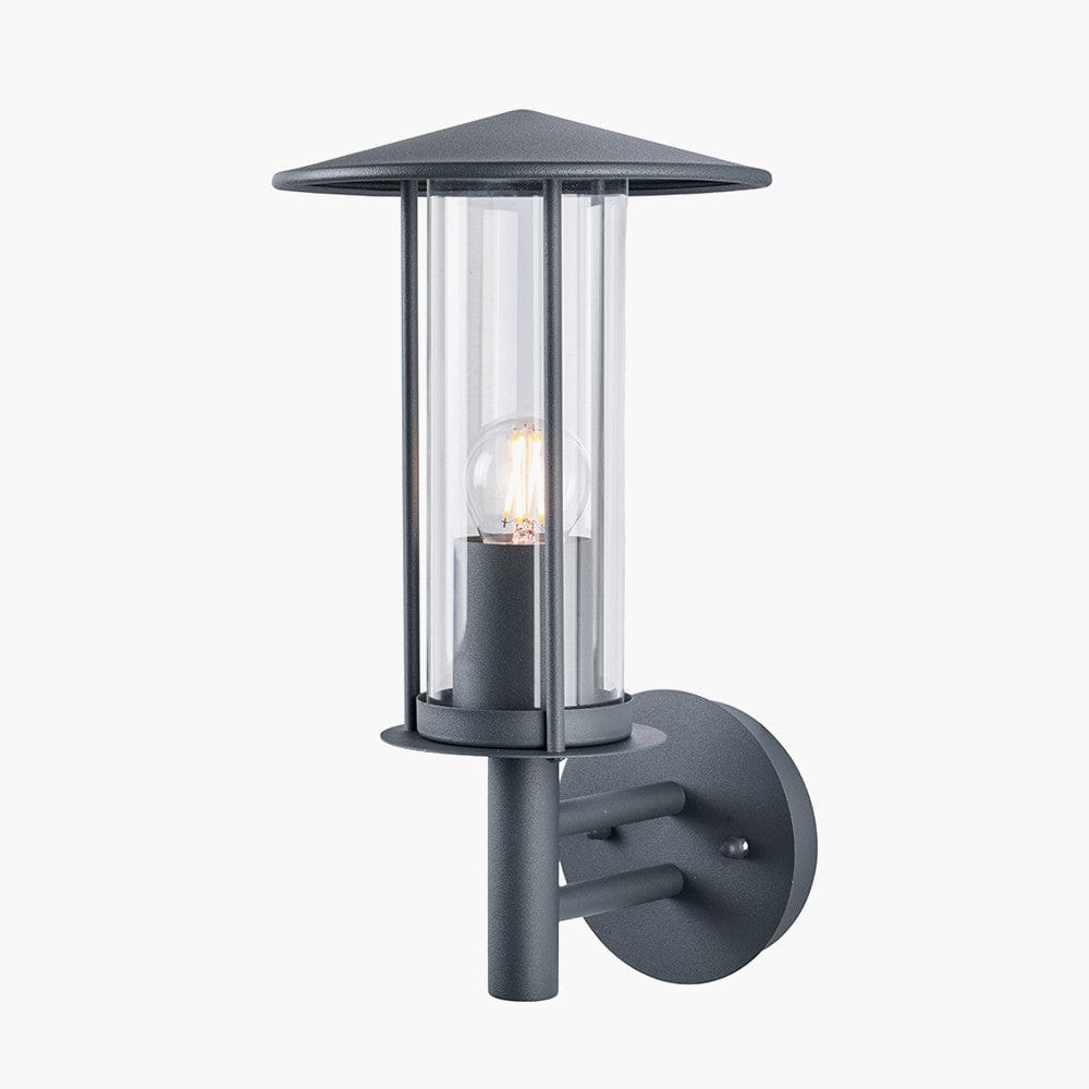 Myosotis Dark Grey Metal Chimney Wall Light.