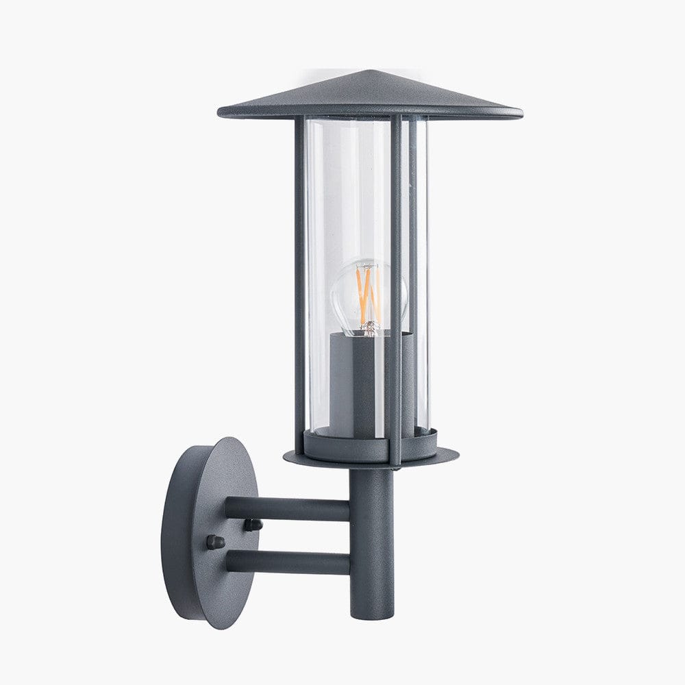 Myosotis Dark Grey Metal Chimney Wall Light.