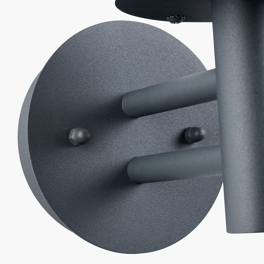 Myosotis Dark Grey Metal Chimney Wall Light.