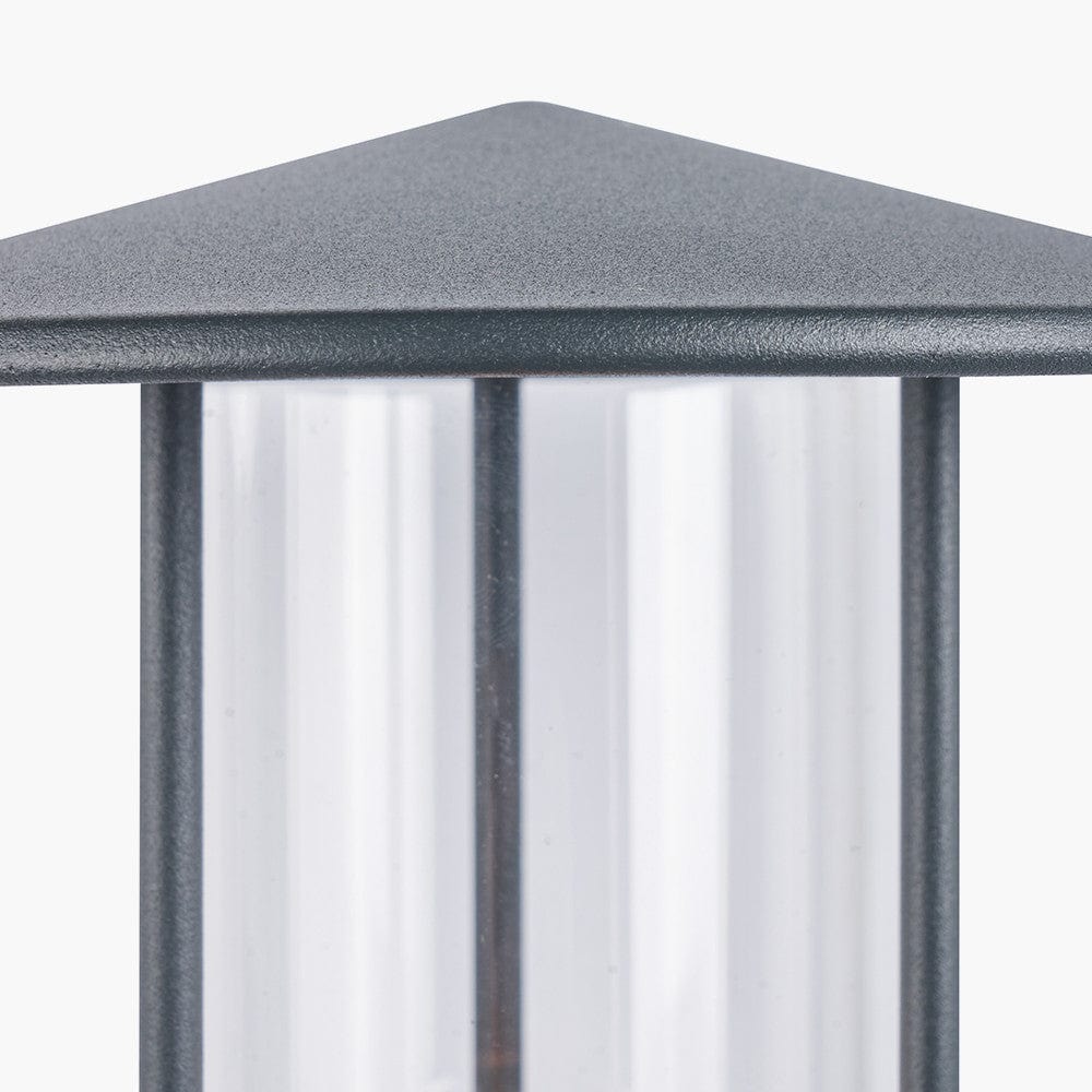 Myosotis Dark Grey Metal Chimney Wall Light.