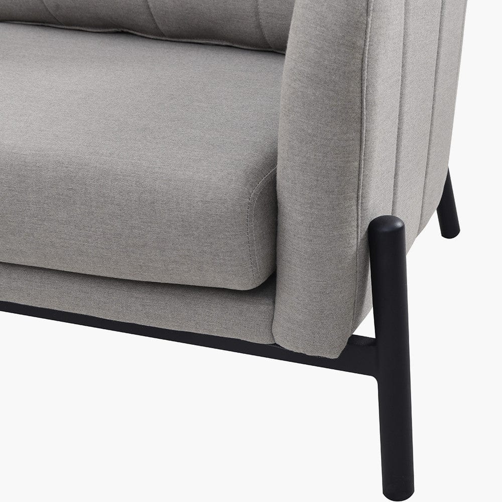 Nevada Putty Large Outdoor Corner Seating Set with Adjustable Table.