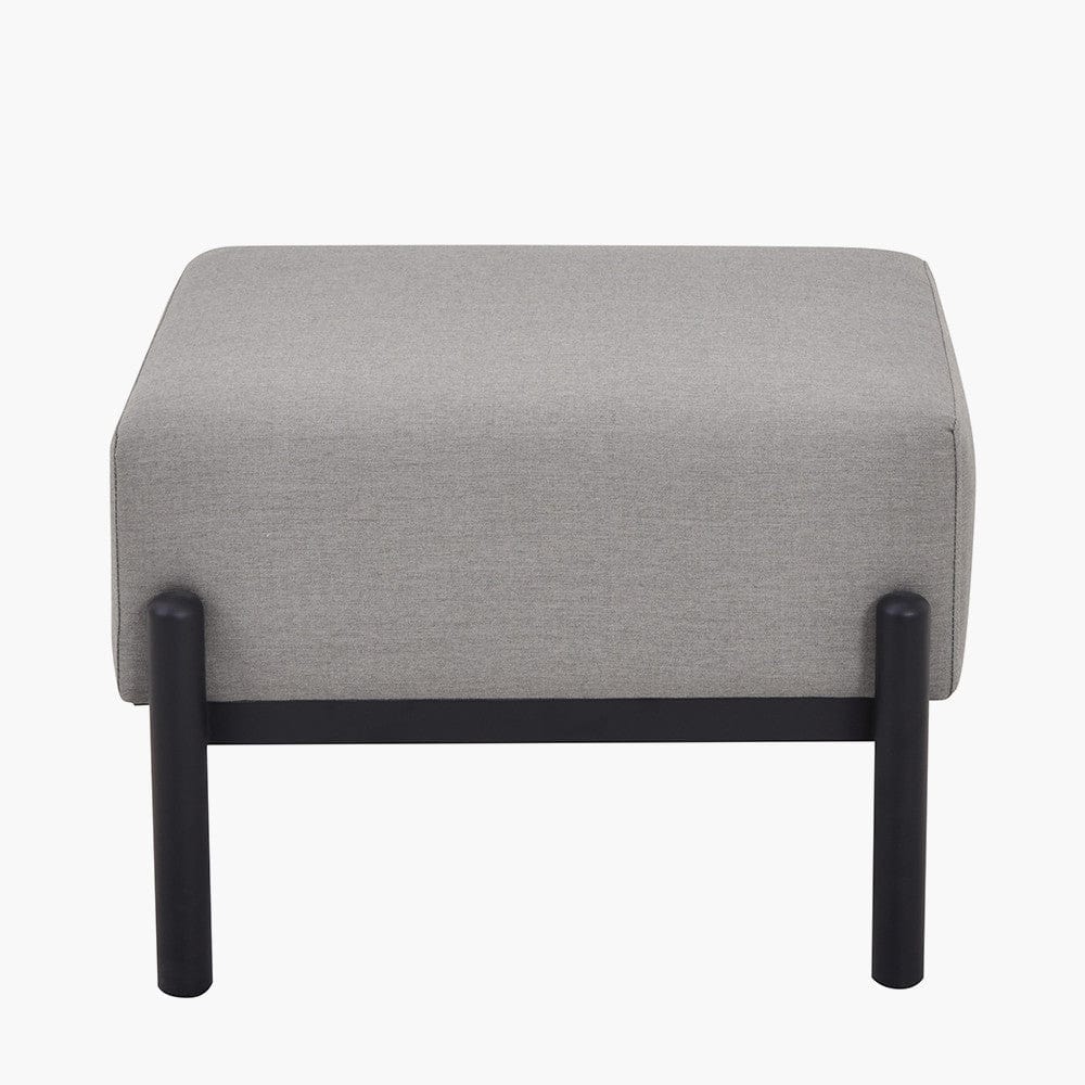 Nevada Putty Small Outdoor Corner Seating Set with Coffee Table and Footstools.