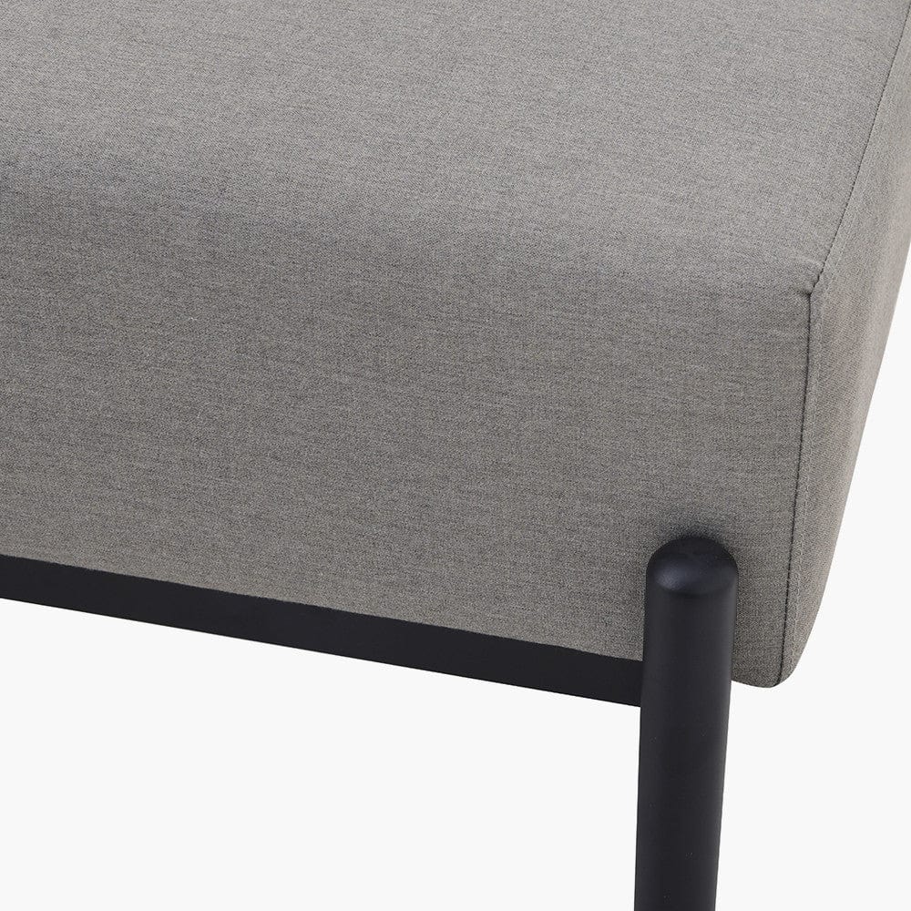 Nevada Putty Small Outdoor Corner Seating Set with Coffee Table and Footstools.