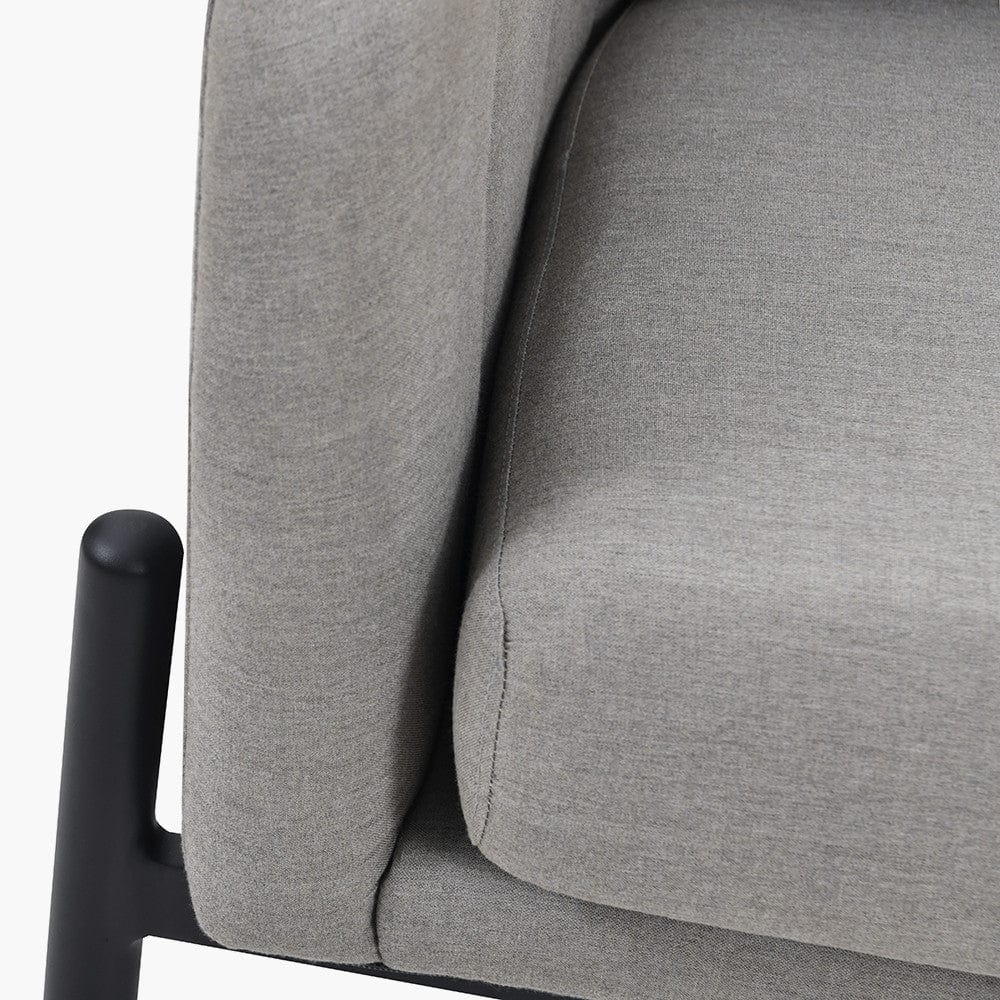 Nevada Putty Small Outdoor Corner Seating Set with Coffee Table and Footstools.