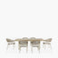 Pacific Lifestyle Outdoors Osaka Latte Outdoor 6 Seater Dining Set House of Isabella UK