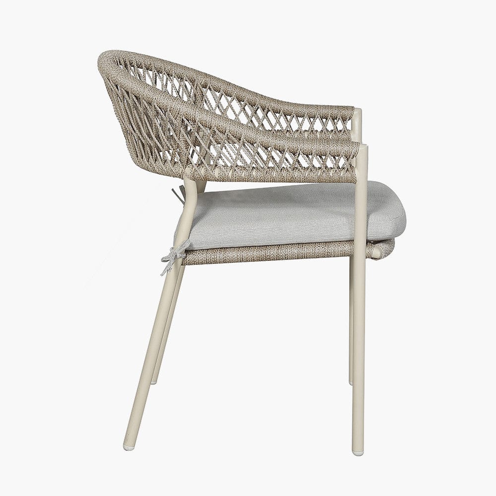 Pacific Lifestyle Outdoors Osaka Latte Outdoor 6 Seater Dining Set House of Isabella UK