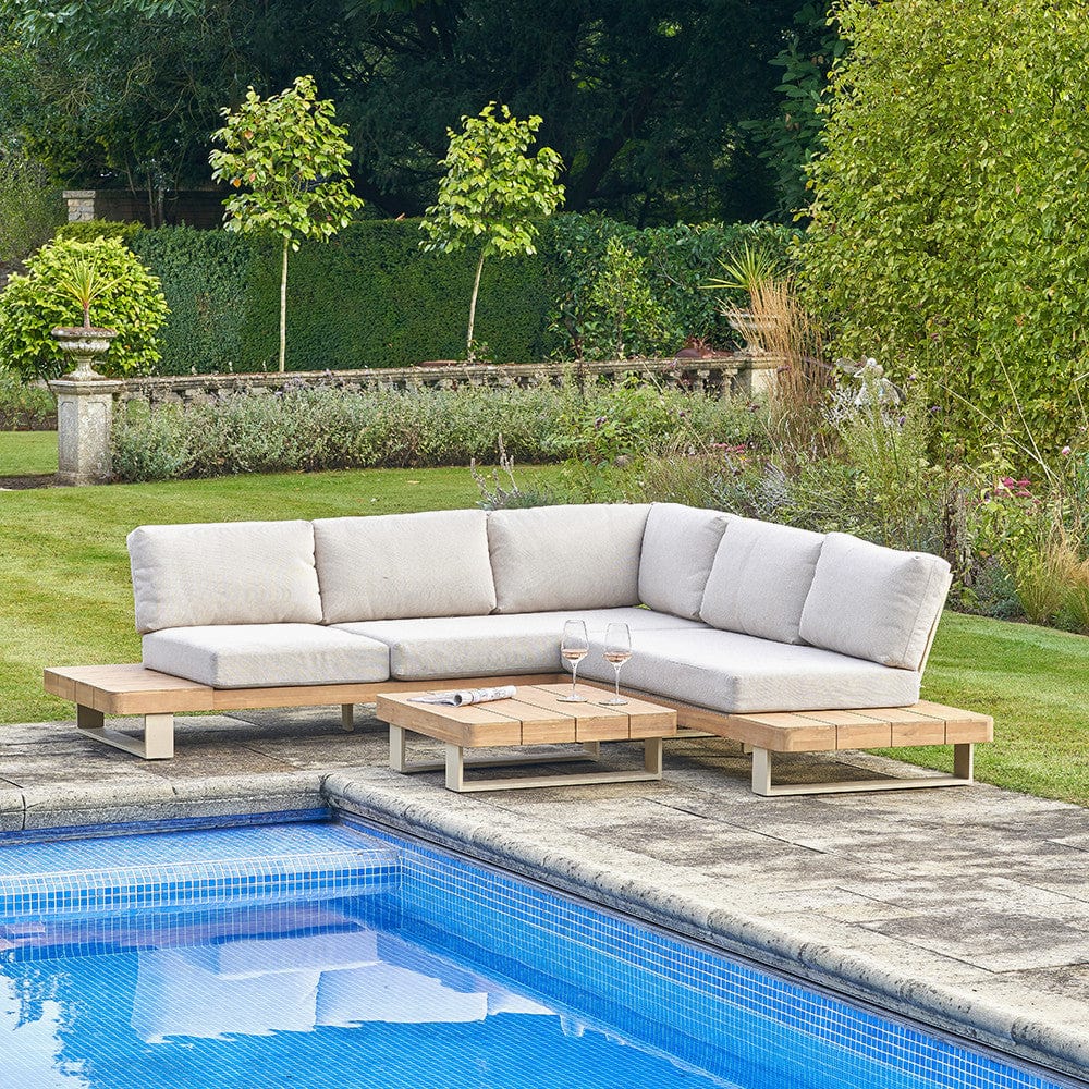 Osaka Latte Outdoor Corner Seating Set.