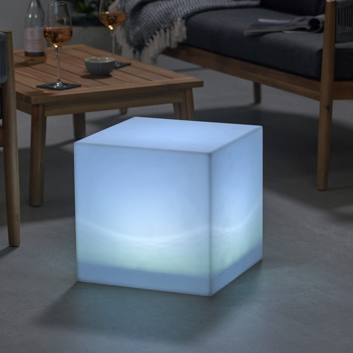 Pacific Lifestyle Outdoors Outdoor Cube Lamp 38cm House of Isabella UK