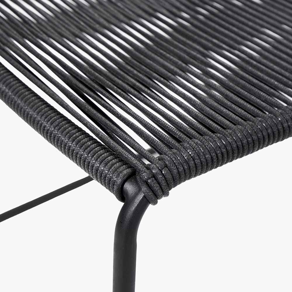 Pang 4 Black Seater Dining Set.