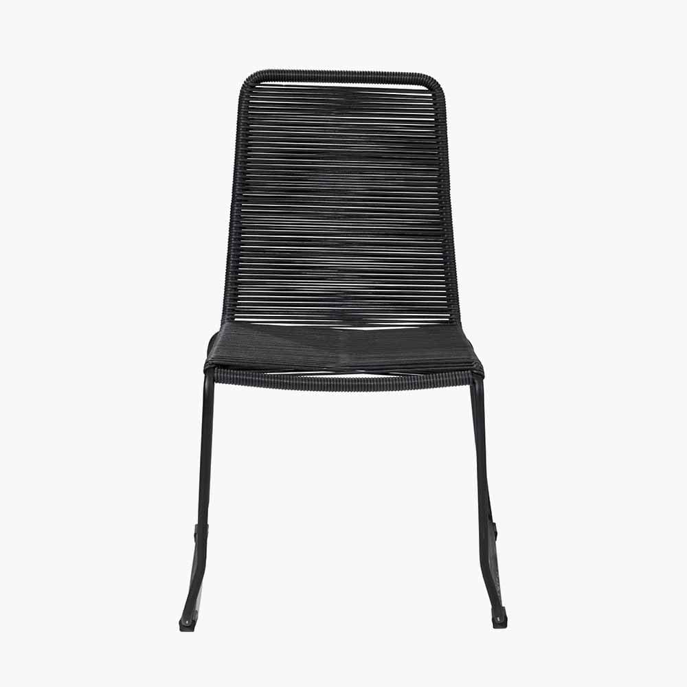 Pang 4 Black Seater Dining Set.