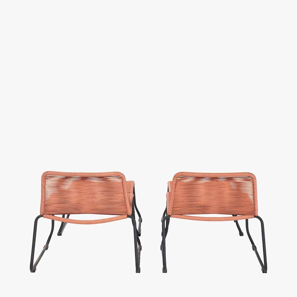 Pang Terracotta 4 Piece Hocker Set.