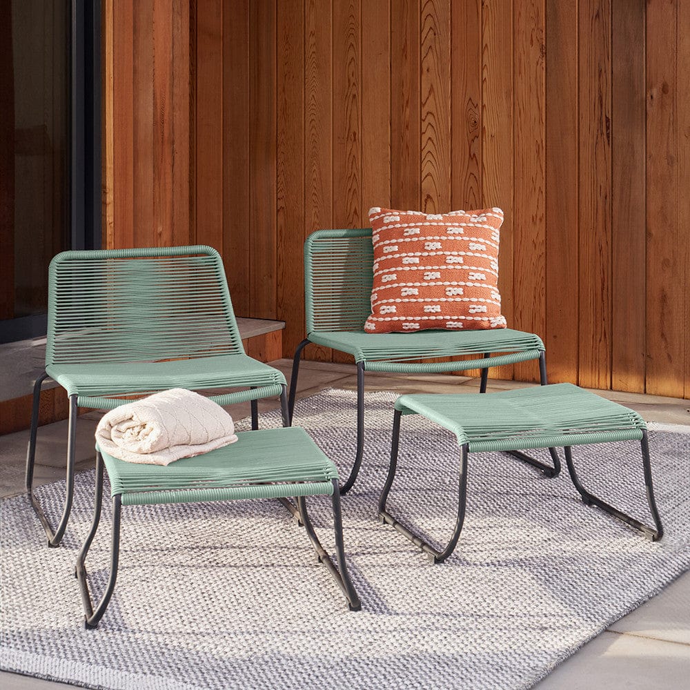 Pang Wasabi 4 Piece Hocker Set.