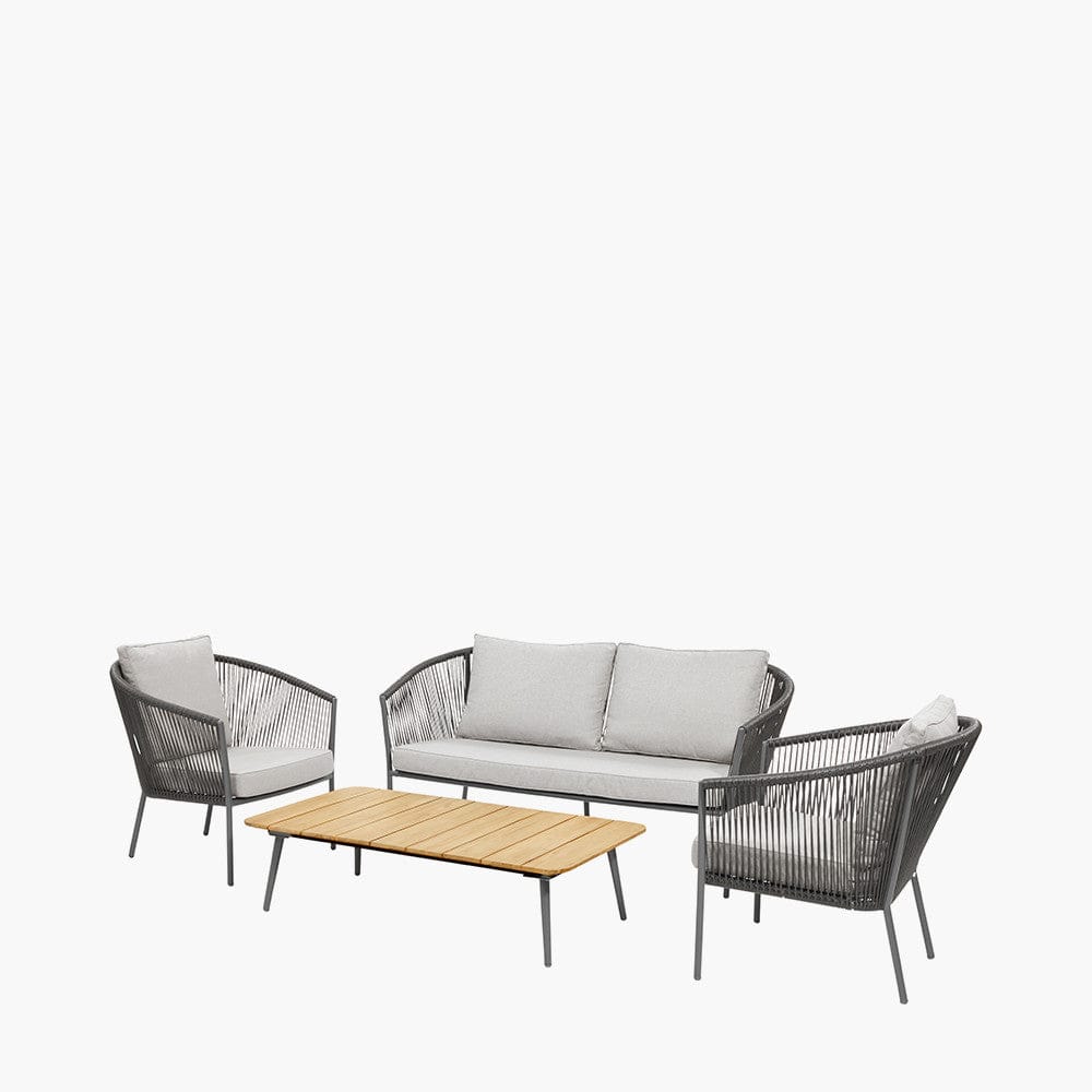 Pacific Lifestyle Outdoors Reims Lounge Set Grey House of Isabella UK