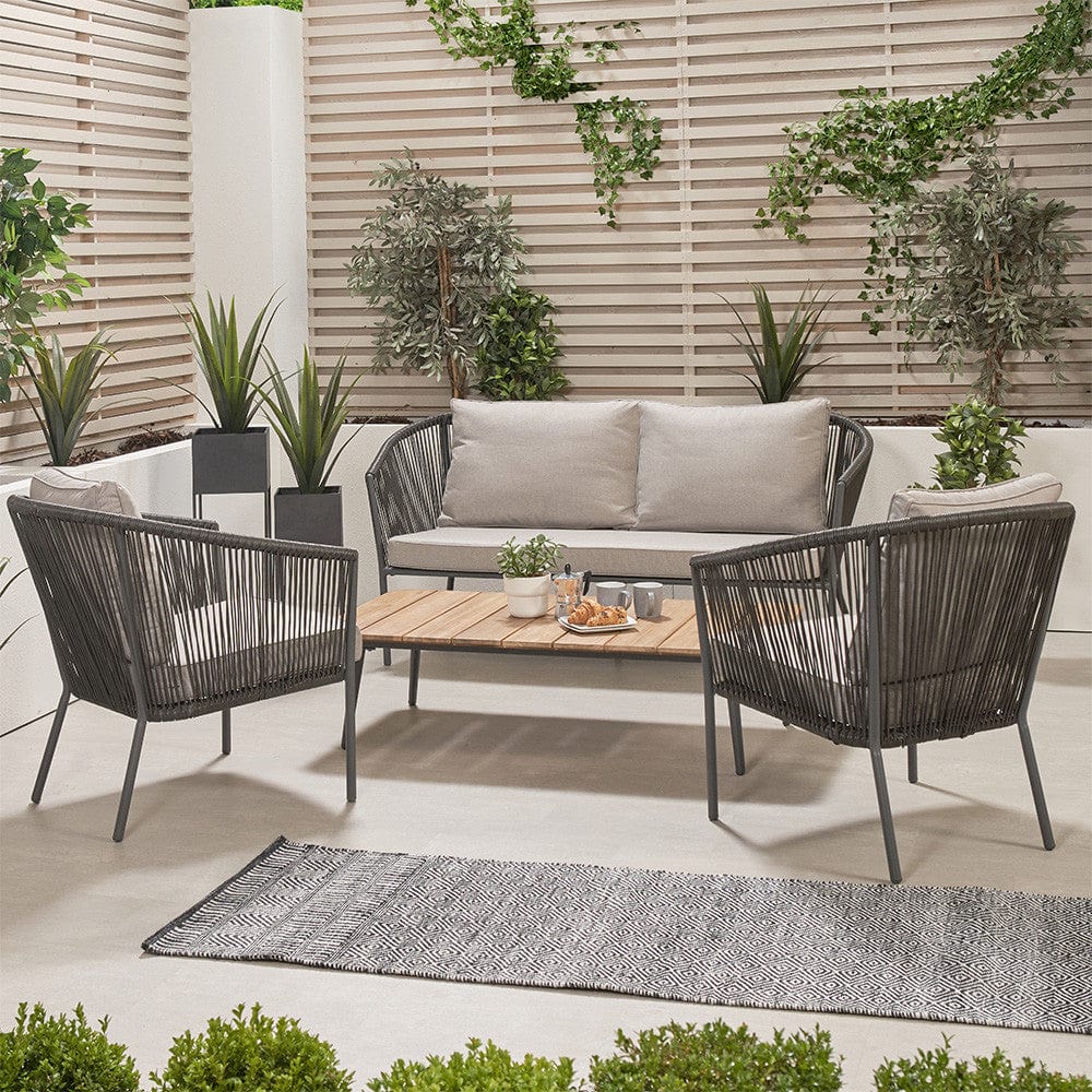 Pacific Lifestyle Outdoors Reims Lounge Set Grey House of Isabella UK