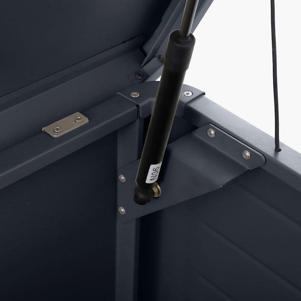 Rhode Island Large Galvanised Steel Cushion Box Anthracite.