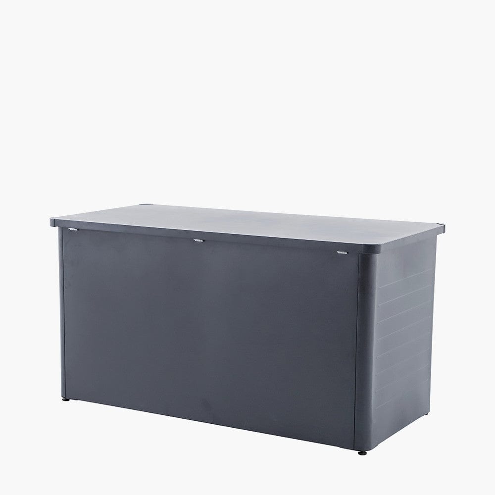 Rhode Island Large Galvanised Steel Cushion Box Anthracite.