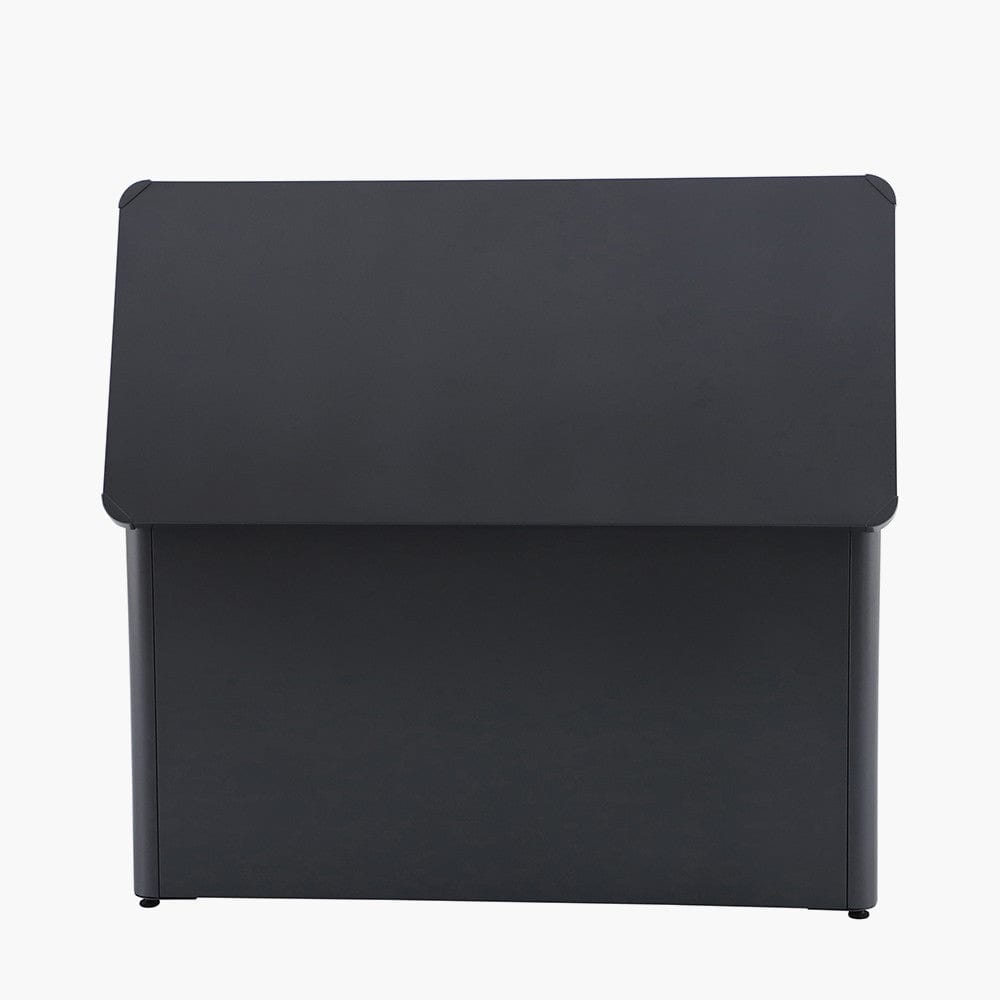 Pacific Lifestyle Outdoors Rhode Island Large Galvanised Steel Cushion Box Black House of Isabella UK