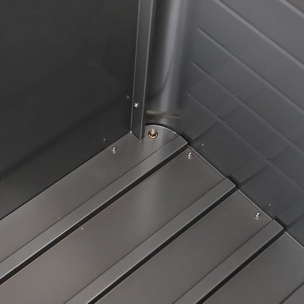 Pacific Lifestyle Outdoors Rhode Island Large Galvanised Steel Cushion Box Black House of Isabella UK