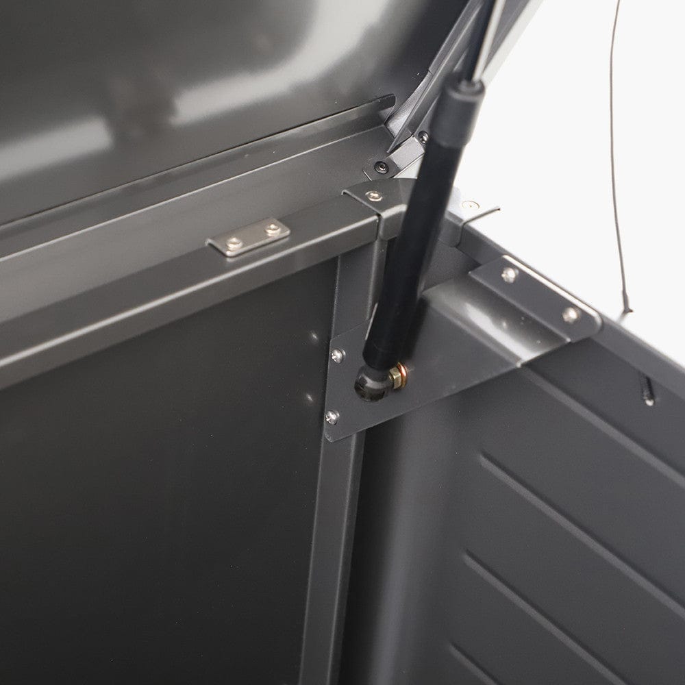 Pacific Lifestyle Outdoors Rhode Island Large Galvanised Steel Cushion Box Black House of Isabella UK