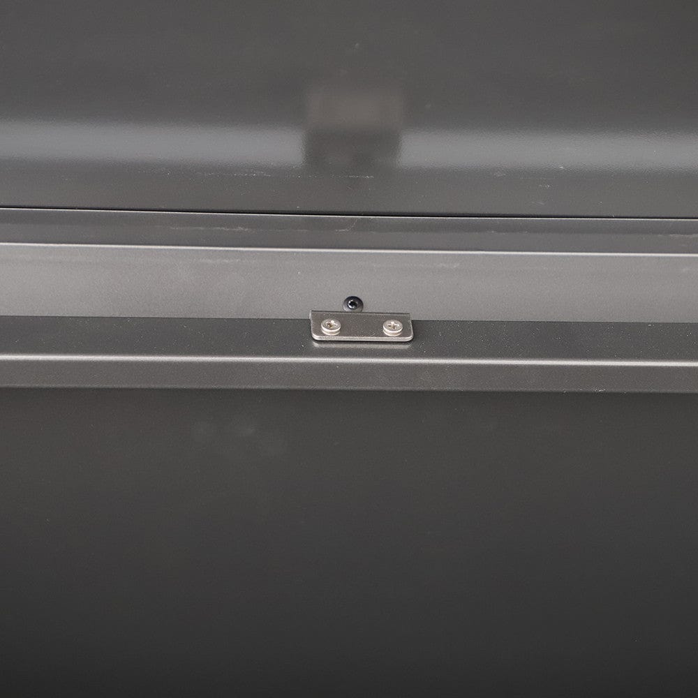 Pacific Lifestyle Outdoors Rhode Island Large Galvanised Steel Cushion Box Black House of Isabella UK