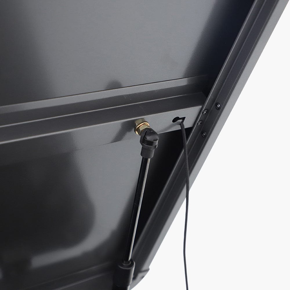 Pacific Lifestyle Outdoors Rhode Island Large Galvanised Steel Cushion Box Black House of Isabella UK