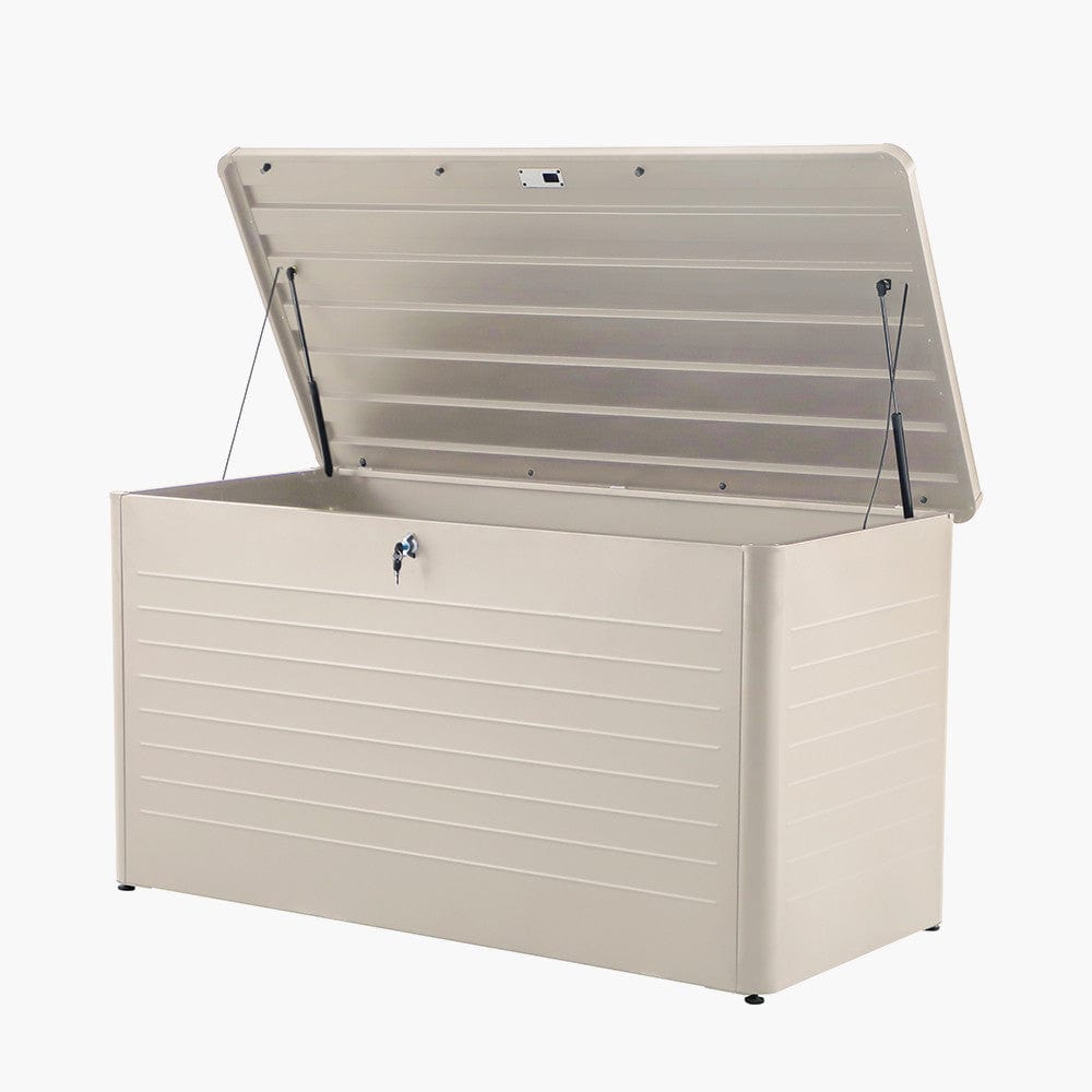 Rhode Island Large Galvanised Steel Cushion Box Pebble.