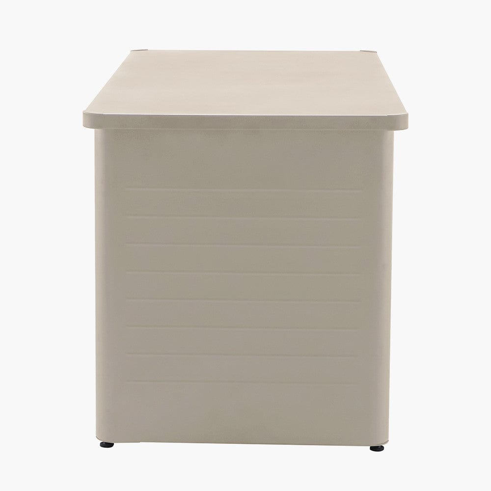 Rhode Island Large Galvanised Steel Cushion Box Pebble.