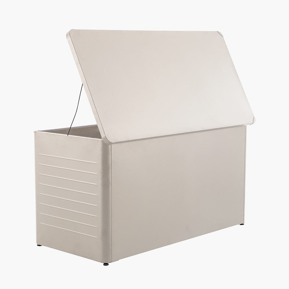 Rhode Island Large Galvanised Steel Cushion Box Pebble.