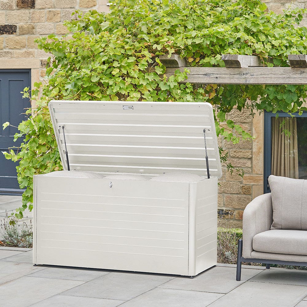 Rhode Island Large Galvanised Steel Cushion Box Pebble.