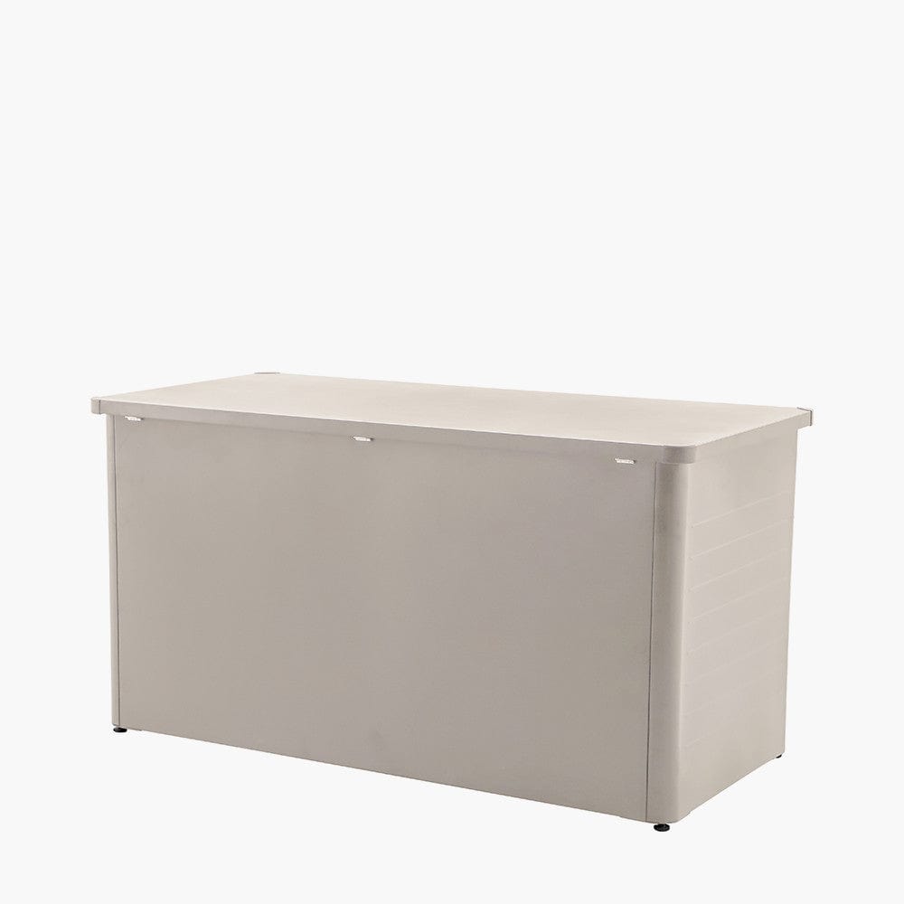 Rhode Island Large Galvanised Steel Cushion Box Pebble.