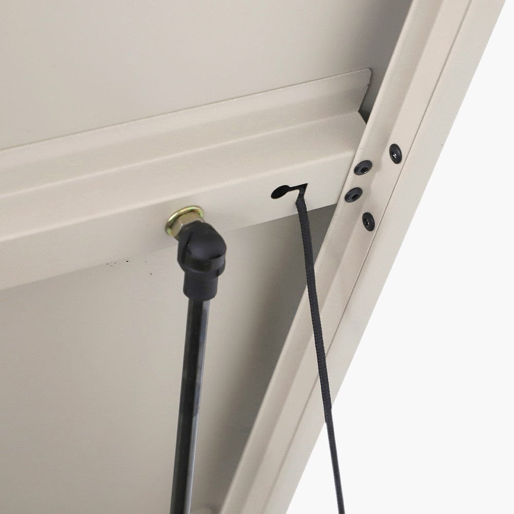 Rhode Island Large Galvanised Steel Cushion Box Pebble.