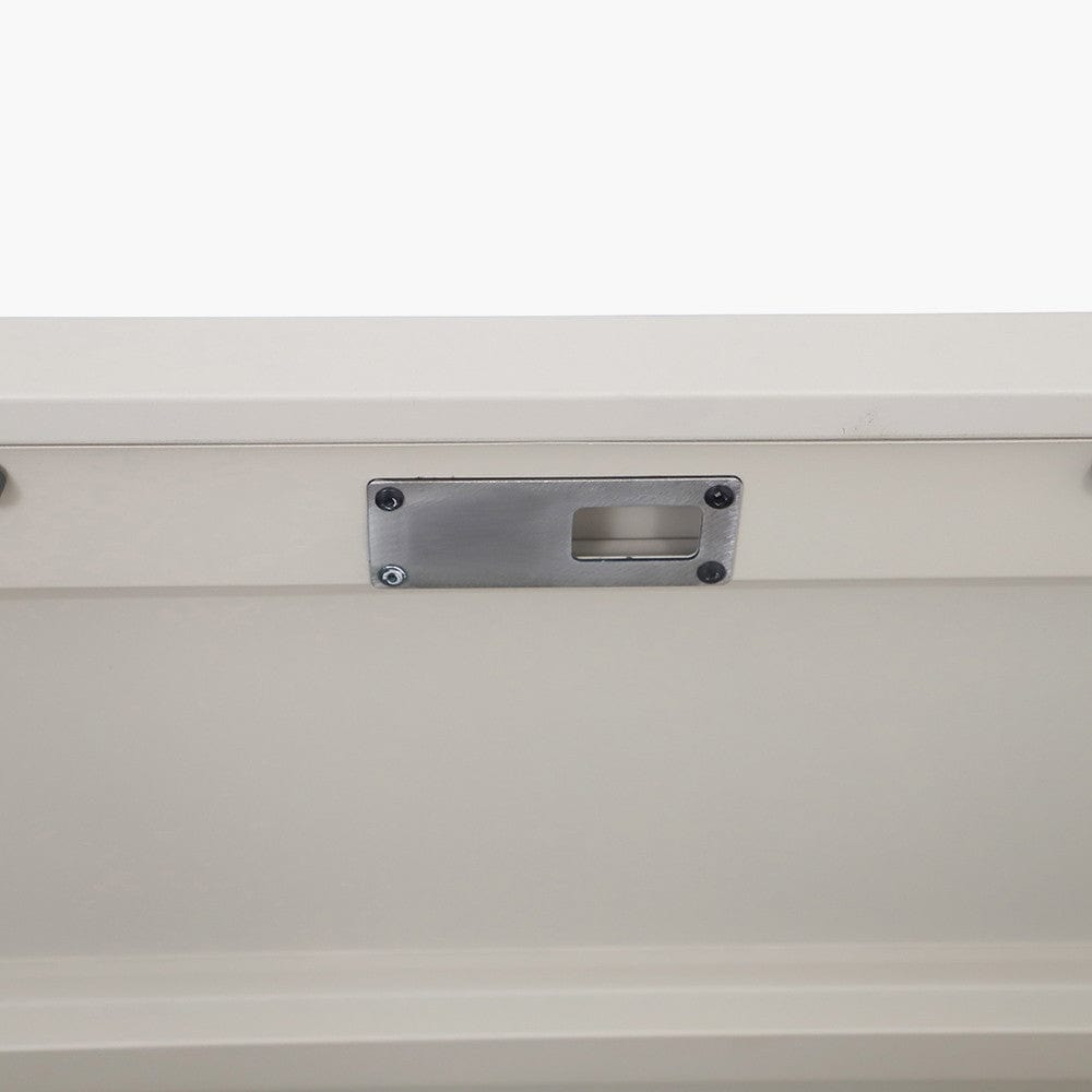 Rhode Island Large Galvanised Steel Cushion Box Pebble.