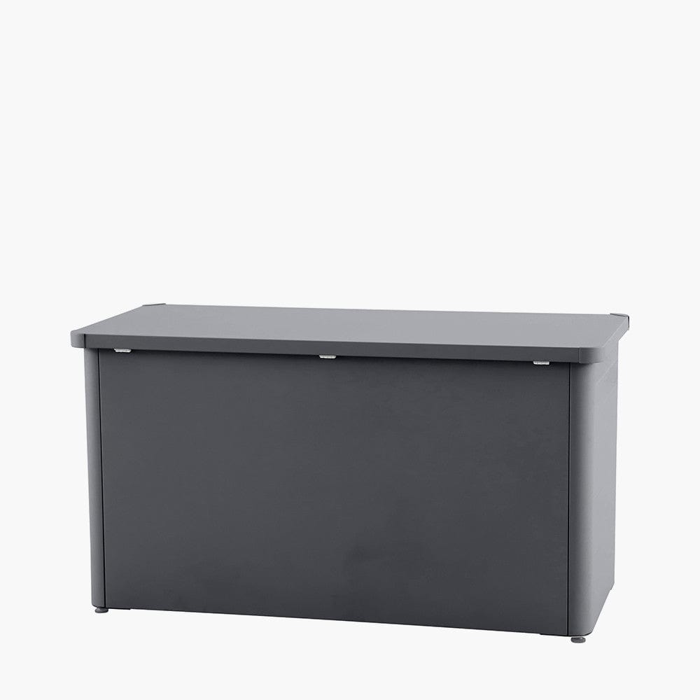 Rhode Island Small Galvanised Steel Cushion Box Anthracite.