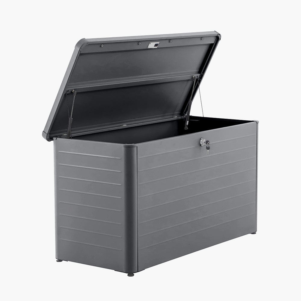 Rhode Island Small Galvanised Steel Cushion Box Anthracite.